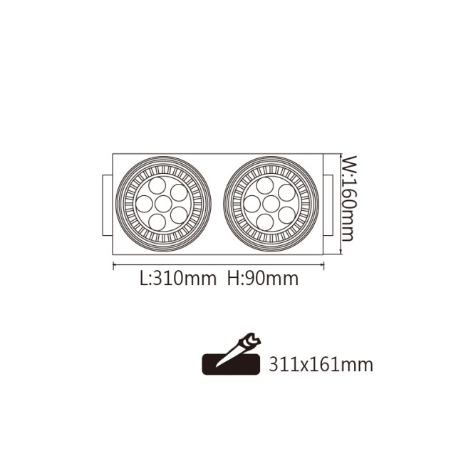 舞光 AR無邊框方型崁燈