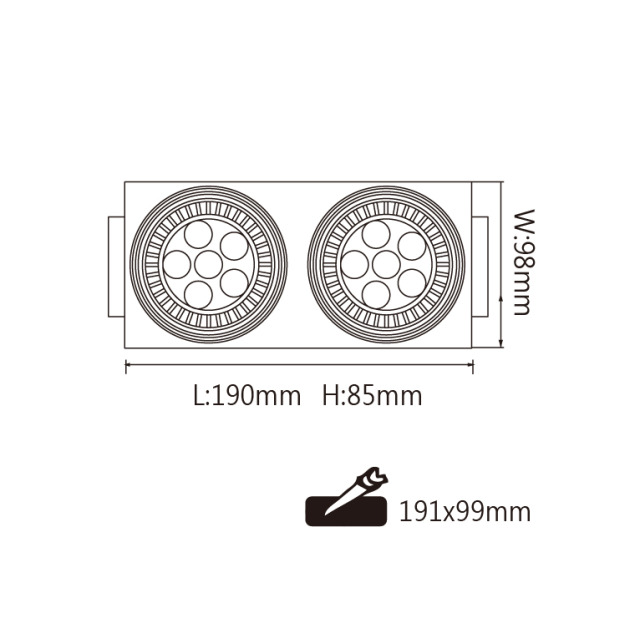 舞光 MR無邊框方型崁燈