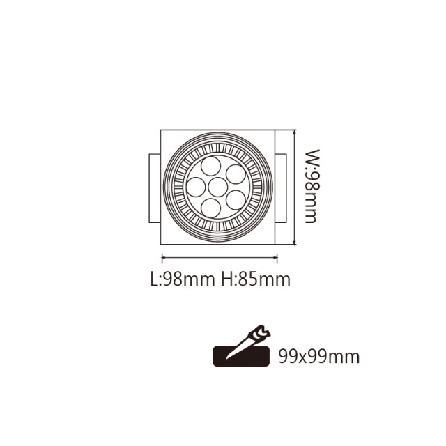 舞光 MR無邊框方型崁燈