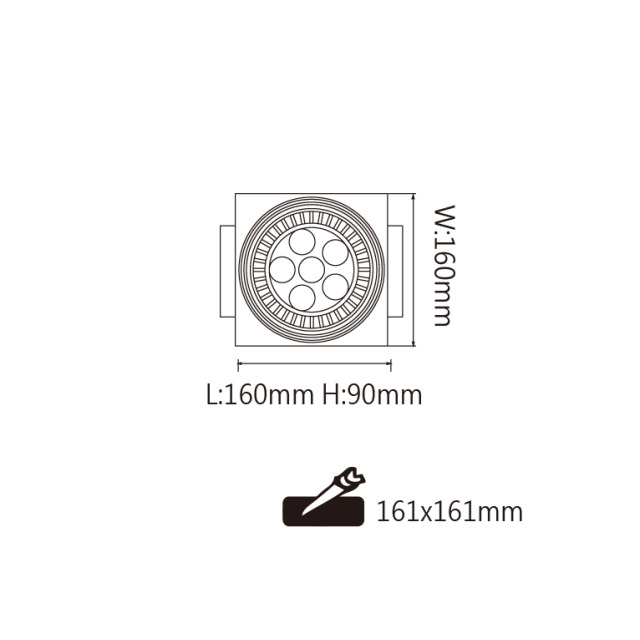 舞光 AR無邊框方型崁燈