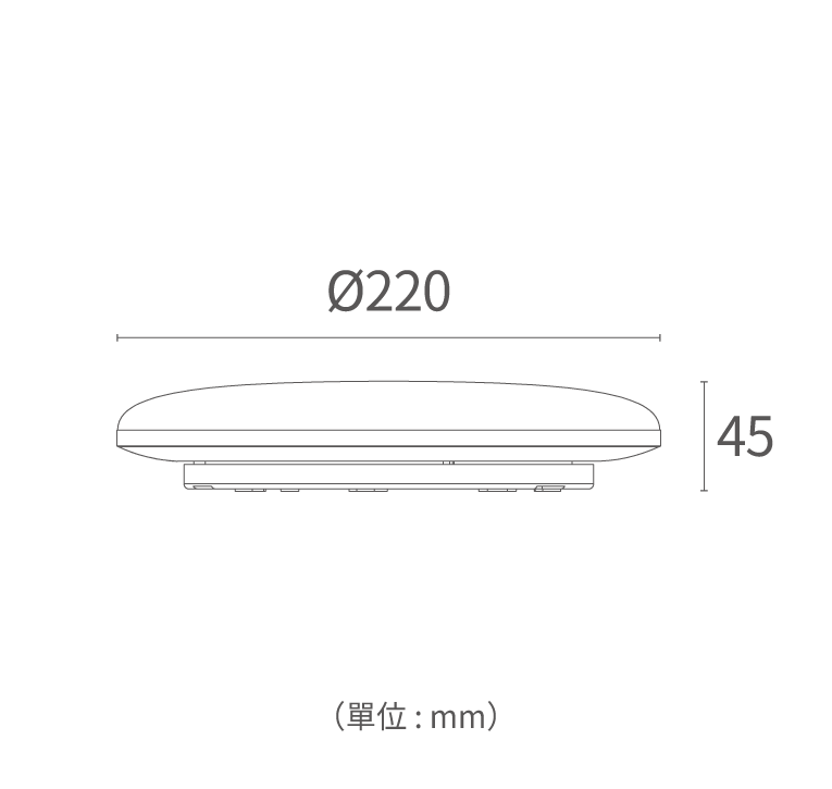 16W紅外線感應款:直徑220×高45 mm