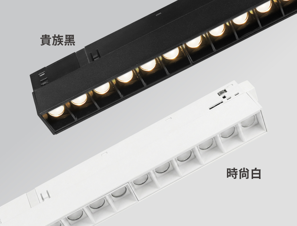 黑色與白色燈體外觀｜達文西原廠圖
